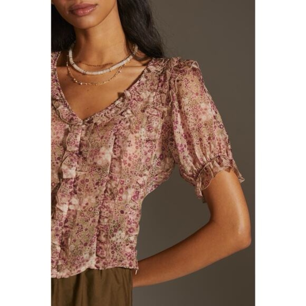 ANTHROPOLOGIE Floral Top